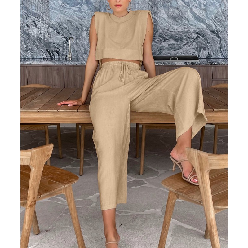 Fashion Cotton and Linen Suit  - Summer Clothing In Winter reseña y precio