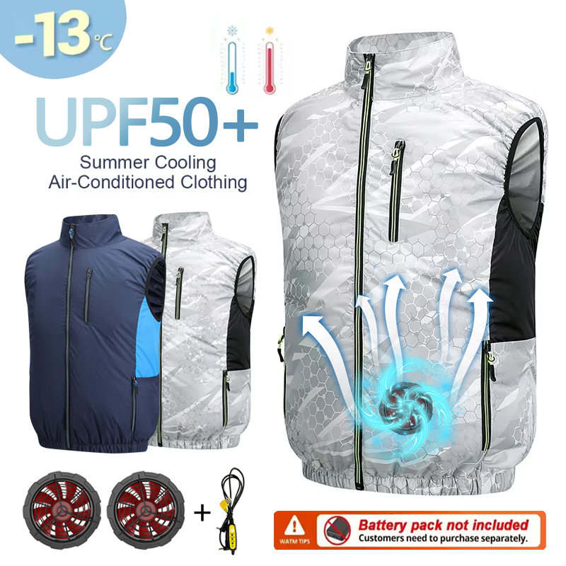 Fan Vest, Fan Jacket for Men a - Yours Clothing Summer Jackets reseña y precio