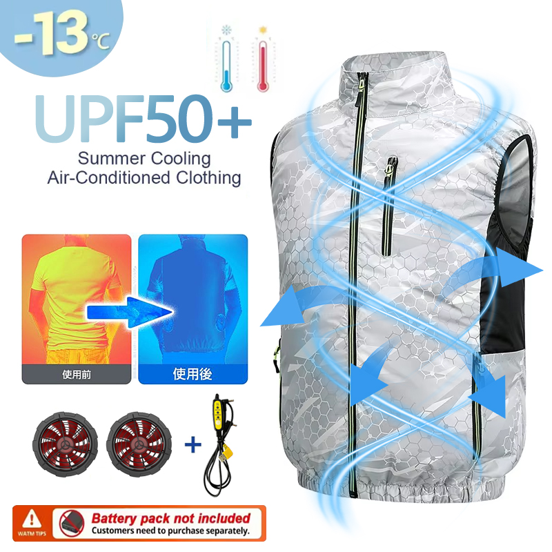 Fan Vest, Fan Jacket for Men a - Yours Clothing Summer Jackets reseña y precio