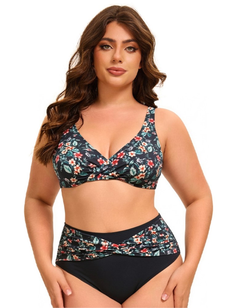 Plus Size High Waist Bikini Wo - Bikini Set Push Up reseña y precio