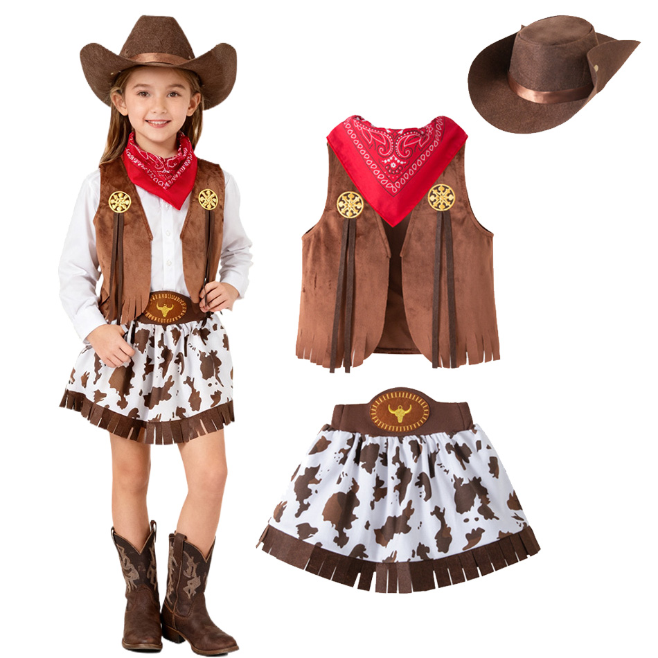 Summer Cowgirl Costume for Gir - Summer Clothing Europe reseña y precio