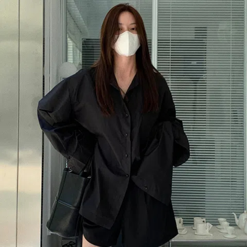 Spring Black Loose Shirt Tops  - Summer Clothing Trends For Women reseña y precio