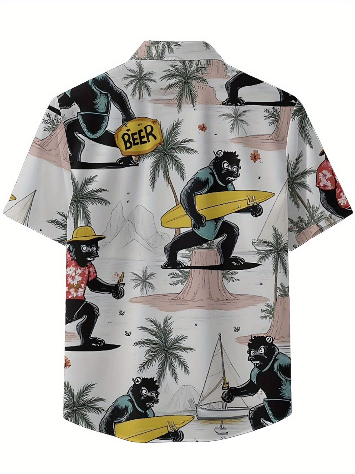 Men's Plus Size Hawaiian Shirt - Summer Clothing For A Beach reseña y precio
