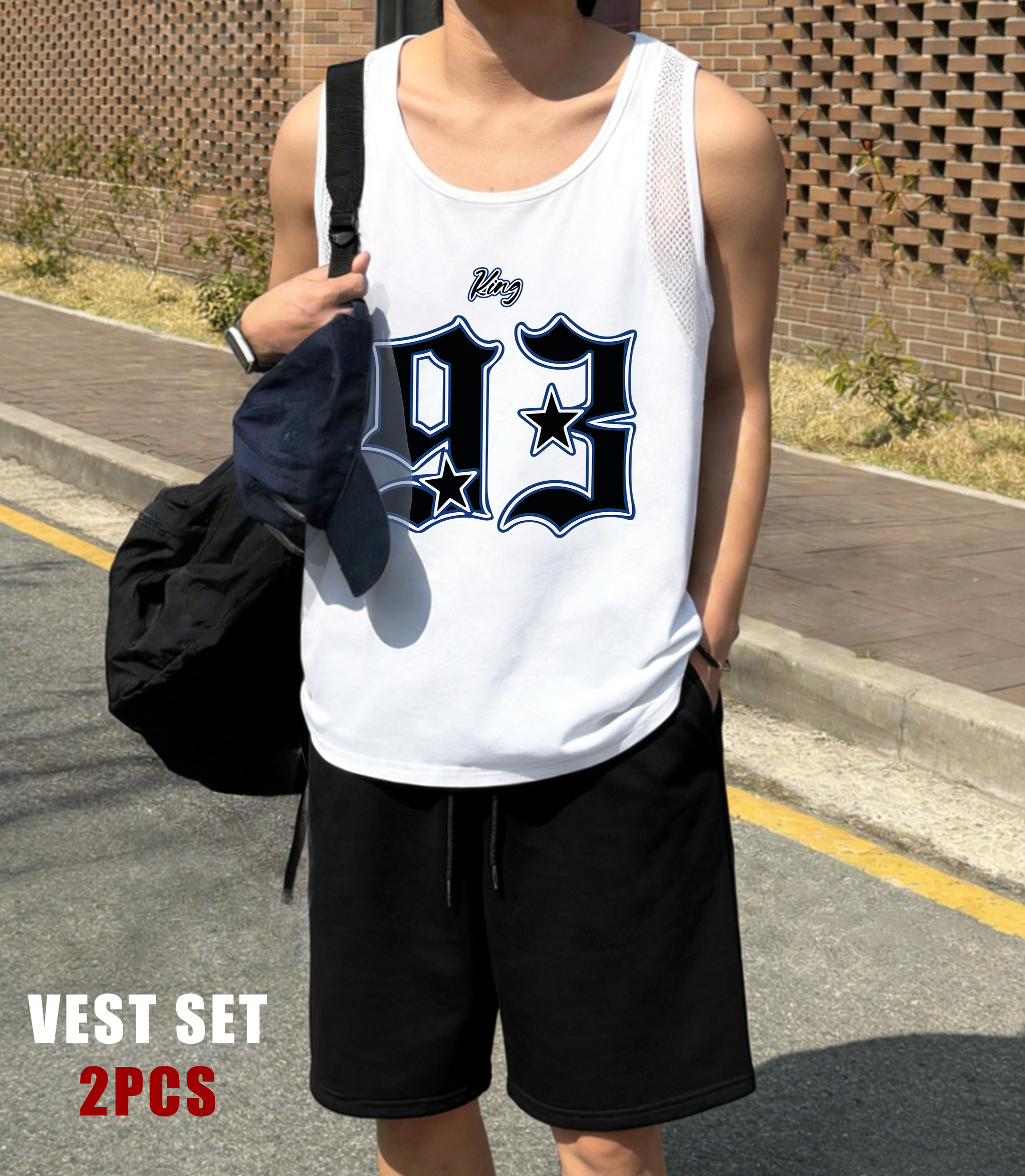 King Number 93 Print Male Reti - Summer Clothing Vacation reseña y precio