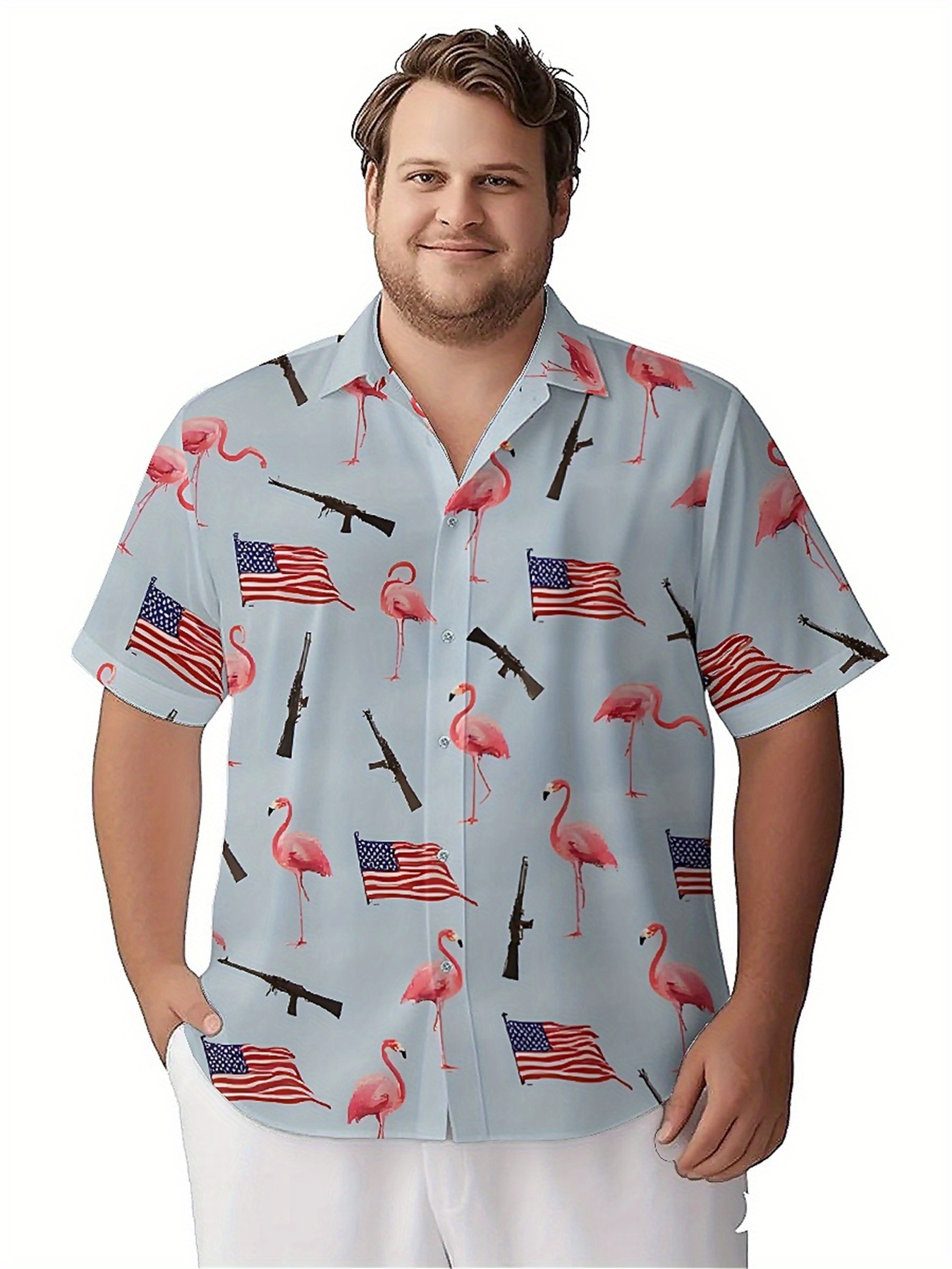 Men's Plus Size Hawaiian Shirt - Summer Clothing For A Beach reseña y precio