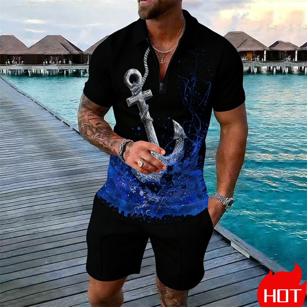 Summer man polo shirt set Vint - Summer Clothing Vacation reseña y precio