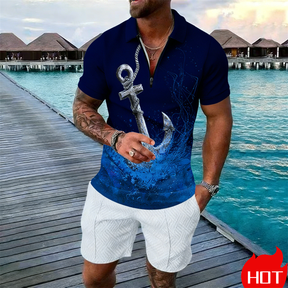 Summer man polo shirt set Vint - Summer Clothing Vacation reseña y precio
