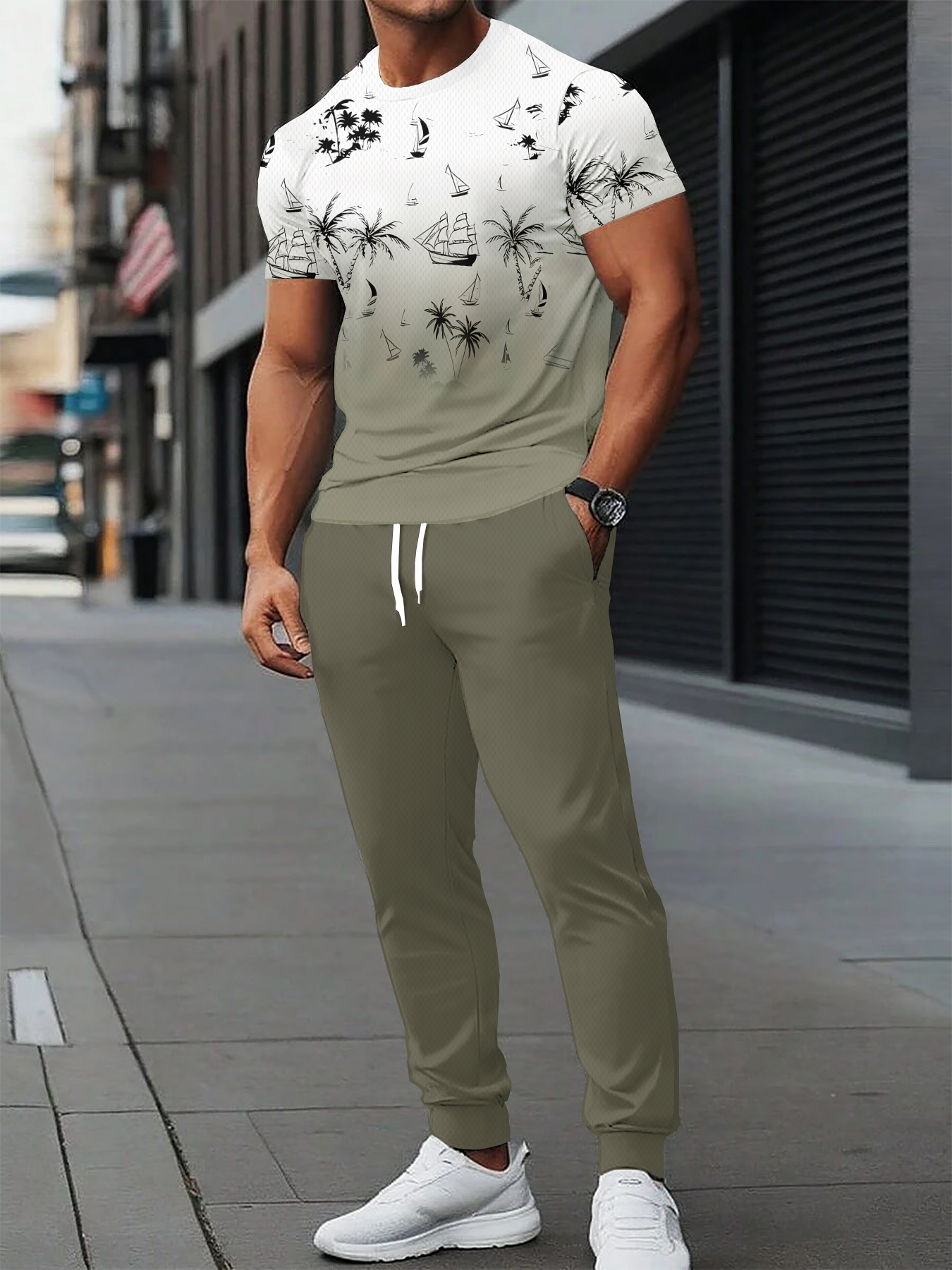 2026 Summer Men's Suit with 3D - Summer Clothing For A Beach reseña y precio