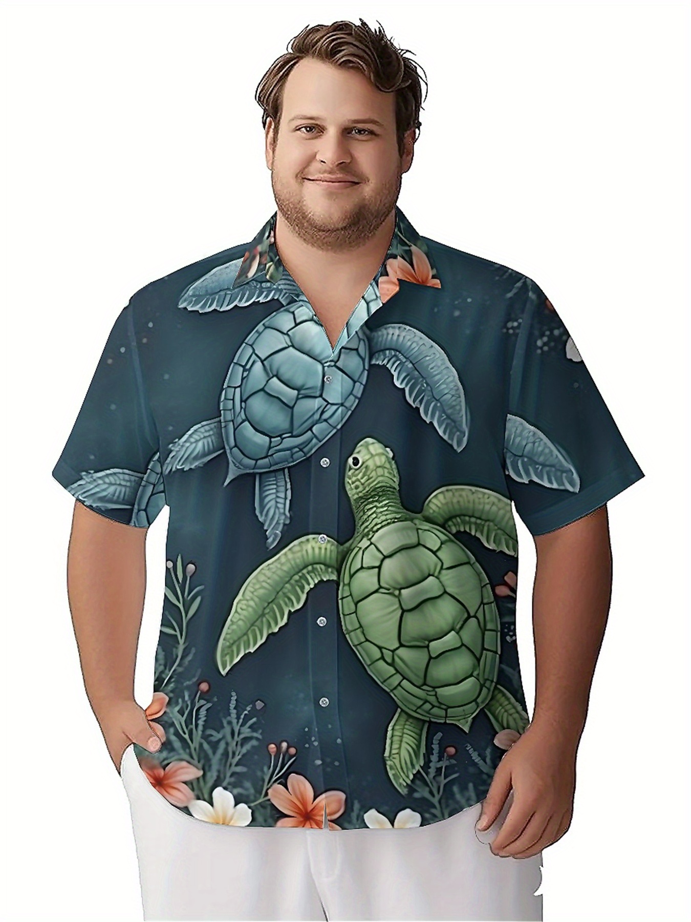 Men's Plus Size Hawaiian Shirt - Summer Clothing For A Beach reseña y precio