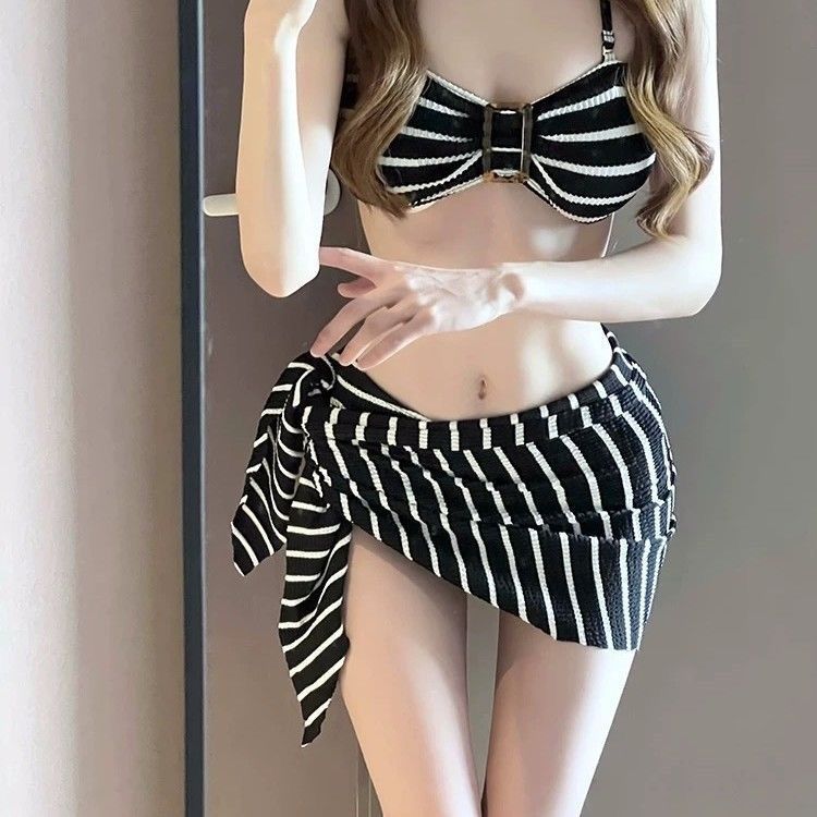 2026 New Women's Black Striped - Bikini Set Push Up reseña y precio