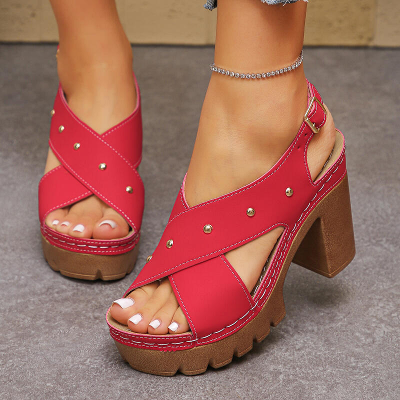 Vintage Super High Heel Cross  - Summer Clothing Sale reseña y precio