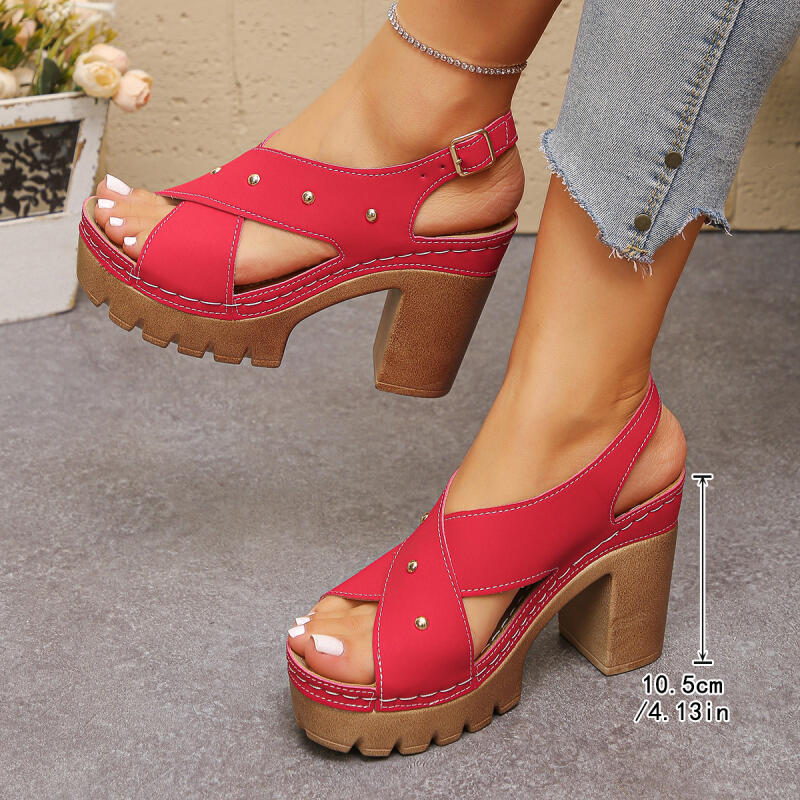 Vintage Super High Heel Cross  - Summer Clothing Sale reseña y precio