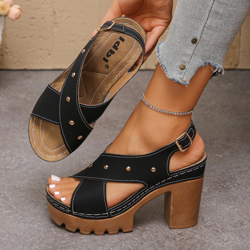 Vintage Super High Heel Cross  - Summer Clothing Sale reseña y precio