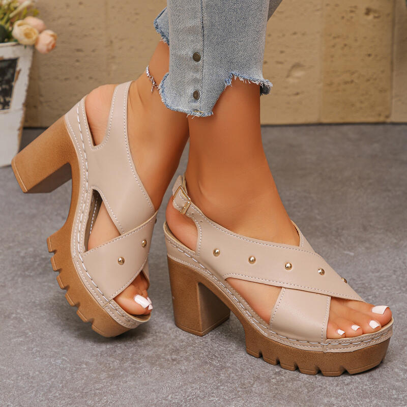 Vintage Super High Heel Cross  - Summer Clothing Sale reseña y precio