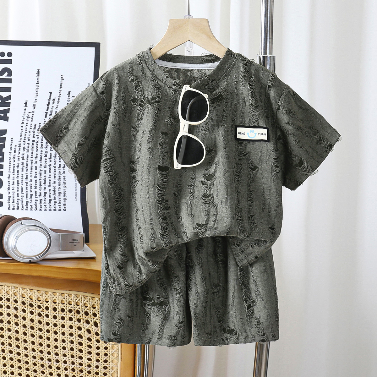 2PCS/Set New Summer Kids Short - Summer Clothing Europe reseña y precio